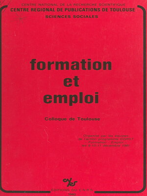 cover image of Formation et emploi